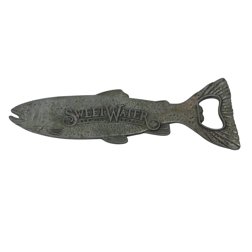 Sweetwater Brewing Company Bottle Opener 6.5in Silver Trout Fish Beer Barware